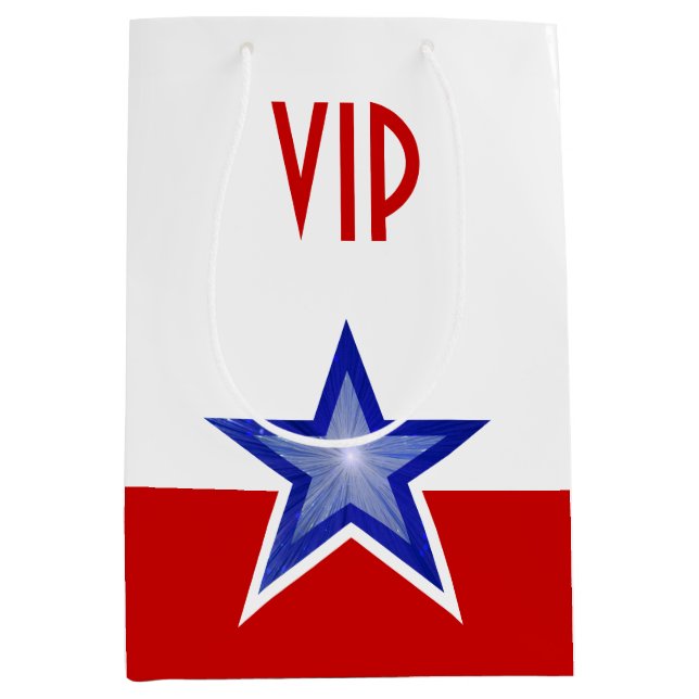 VIP-medium för Blue Star Red print (Framsidan)