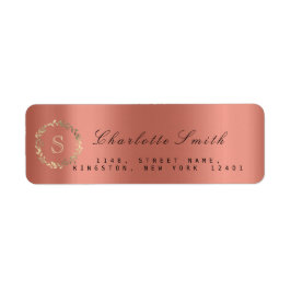 VIP Monogram OSA Guld Black Ro Coral Returadress Etikett