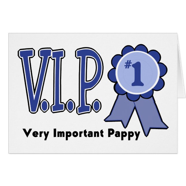 VIP Pappy Hälsningskort (Framsidan Horizontal)