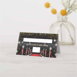 VIP Pass Hollywood Red Carpet Place-kort Placeringskort