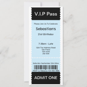 VIP Pass Party-inträde Biljett Inbjudningar