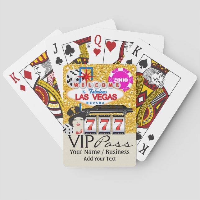 VIP PASS - Vegas - Spelkort (Baksidan)