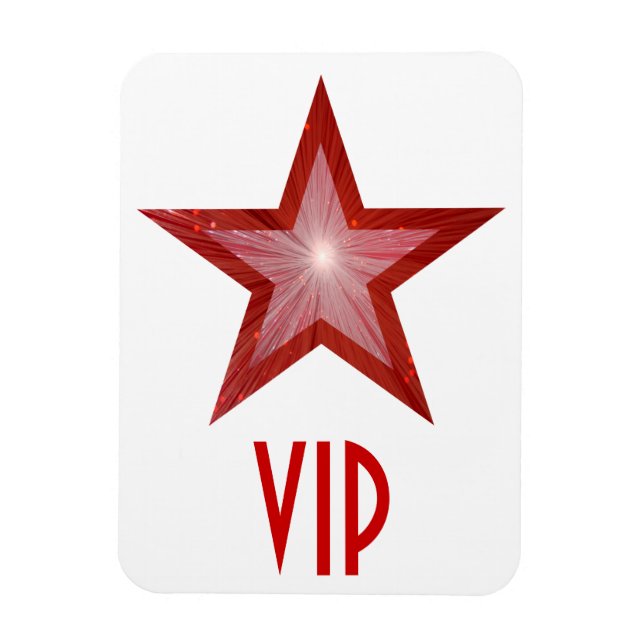 VIP (Red Star VIP) med flexibel magnet vit (Vertikal)