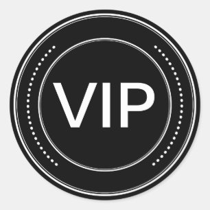 VIP-stämplingsstämplar Runt Klistermärke
