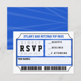 VIP-SVARKORT Bar Mitsva-inbjudan Inbjudningar