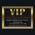VIP Svart & Guld Luxury Party-inbjudan Inbjudningar<br><div class="desc">VIP Svart & Guld Luxury Party-inbjudan</div>