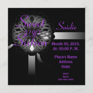 VIP Sweet sixteen Gift-inbjudan - Anpassa Inbjudningar