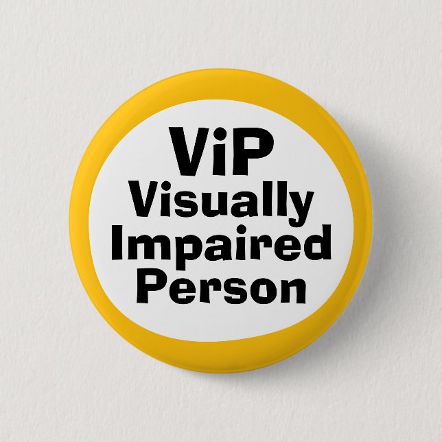 VIP Synskadad Person  Knapp (Framsida)