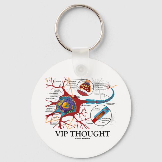VIP-tanke (Neuron/Synapse Humor) Nyckelring (Framsida)