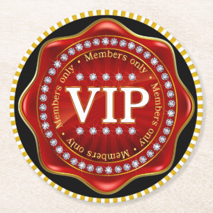 VIP UNDERLÄGG PAPPER RUND