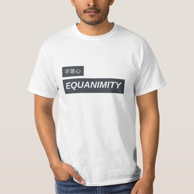 Vipassana Meditation Equanimity Upekkha som det är T Shirt (Framsida)