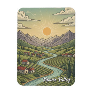 Vipava-dalen, Slovenien Magnet