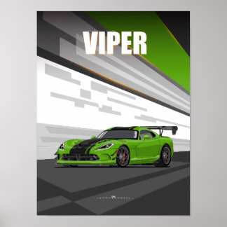 Viper ACR American Supercar Poster