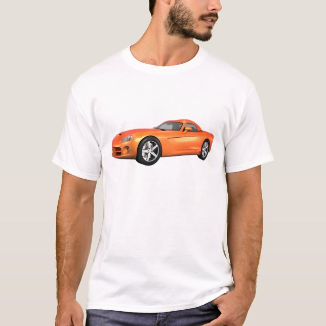 Viper Hård muskelbil: Avsluta orange Tröja (Framsida)