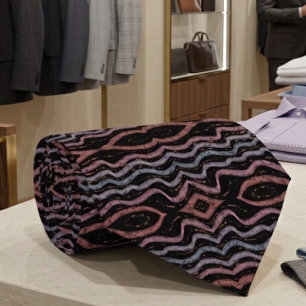 Viper Ormhud Ritad Mönster Med Mjuk Pastell  Slips