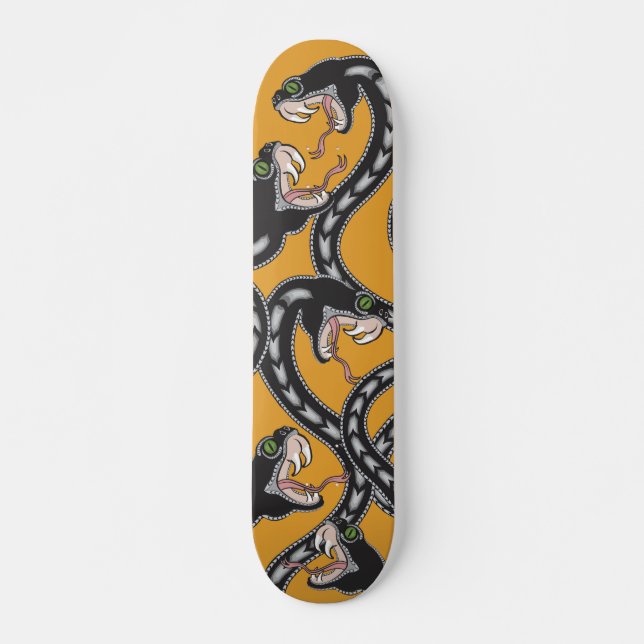 Viper Pit - Orange Mini Skateboard Bräda 18,7 Cm (Framsida)