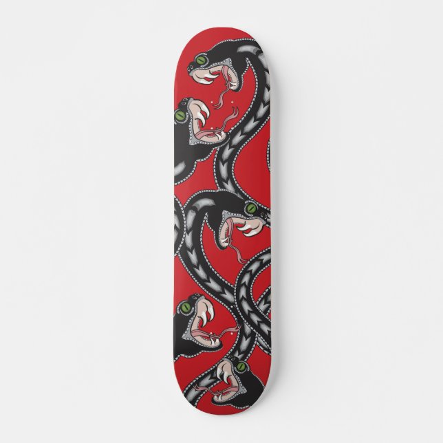 Viper Pit - röd Mini Skateboard Bräda 18,5 Cm (Framsida)