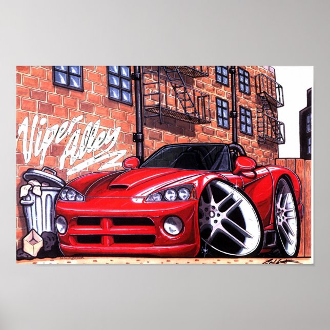 ViperAlley SRT10-Logotyp Poster (Framsidan)