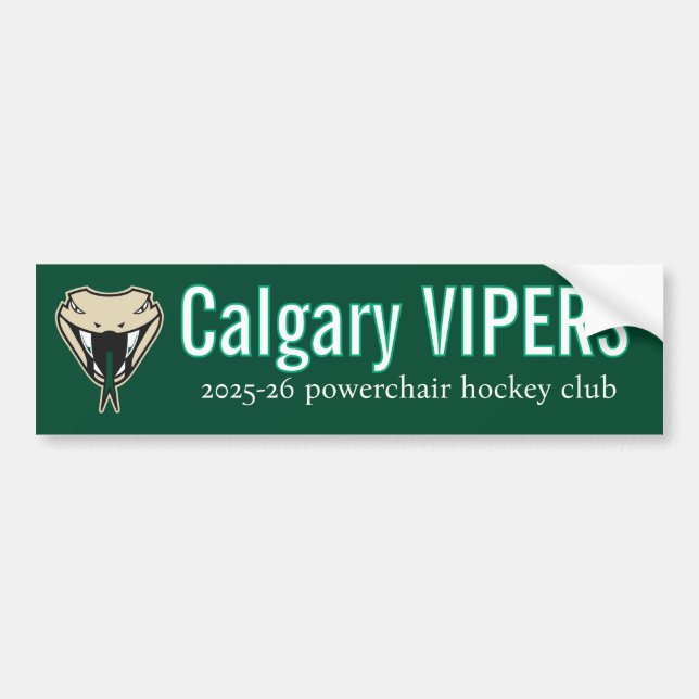 Vipers bumper sticker bildekal (Framsidan)