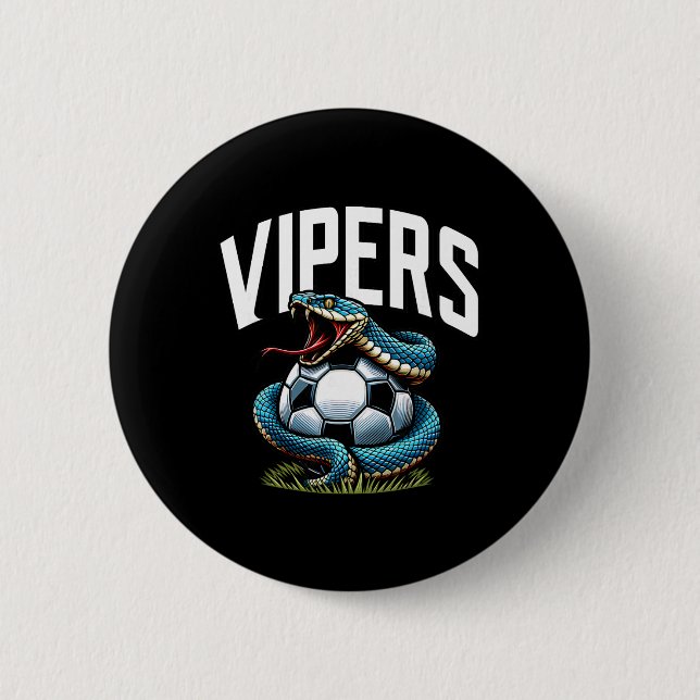 Vipers fotbollsmaskot för ungdomslag spelare och F Knapp (Framsida)