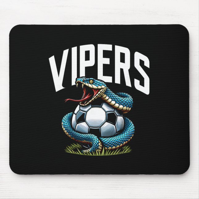 Vipers fotbollsmaskot för ungdomslag spelare och F Musmatta (Framsidan)
