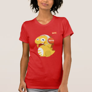 VIPKID-headset Dino T-Shirt (orange)