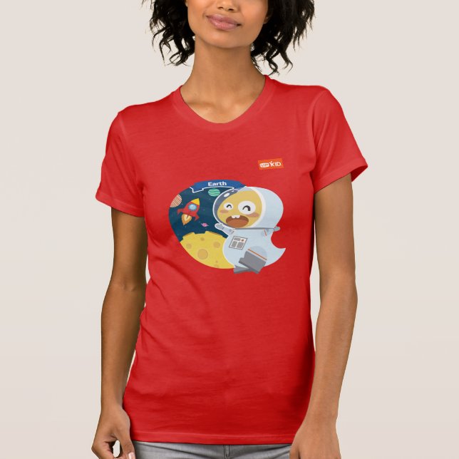 VIPKID-jordT-tröja (orangen) T-shirt (Framsida)