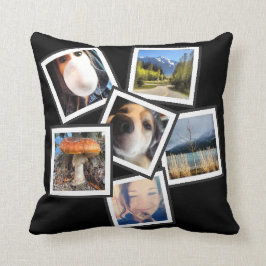 Vippad på fotoCollage för coolt 6 Instagram Kudde