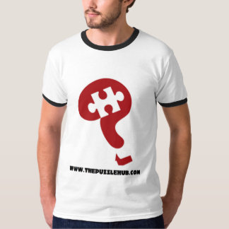 Vippad på stor logotyputslagsplats för pussel nav! t-shirt