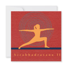 Virabhadrasana II konstkort