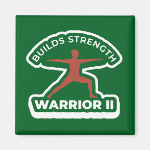 Virabhadrasana II Warrior II • Bygger Styrka Yog Magnet