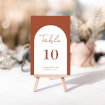 Viracotta Arch Ram skript Bröllop Bordsnummer<br><div class="desc">Modern och elegant design tryckt Whimsical Arch Ram Terracotta Burnt Script Bröllop-Bordsnummer som kan anpassas med din text och lägga till varje bordsnummer-kort i din kundvagn, en efter en. Klicka på knappen "Anpassa" och använda verktyg som är utformat för att ändra mallen. Kolla in Graphic Art Design-arkivet för andra produkter...</div>