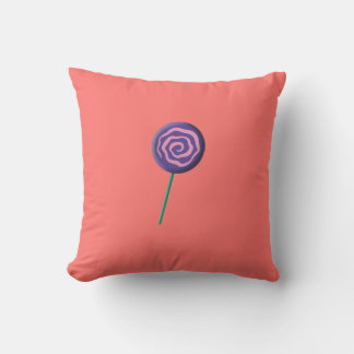 Virad lila lollipop med rosa kudde