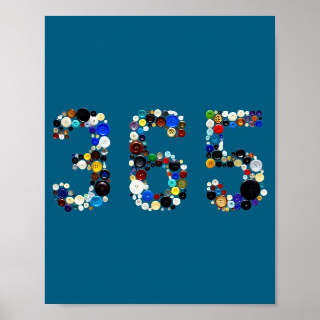 Viral 365 Knappar Meme Poster (Framsidan)