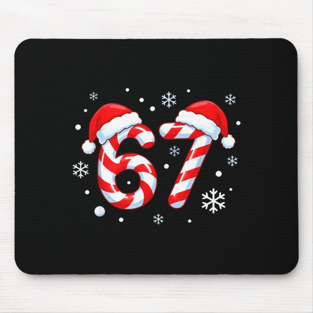Viral 67 Candy Cane Six Seven Meme Santa Holiday K Musmatta (Framsidan)