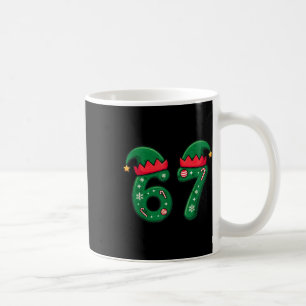 Viral 67 jul tomte hatt 6 7 Trend Meme Six Seve Kaffemugg