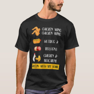 Viral Chicken Vinge Chicken Vinge Hett Hund Bologn T Shirt