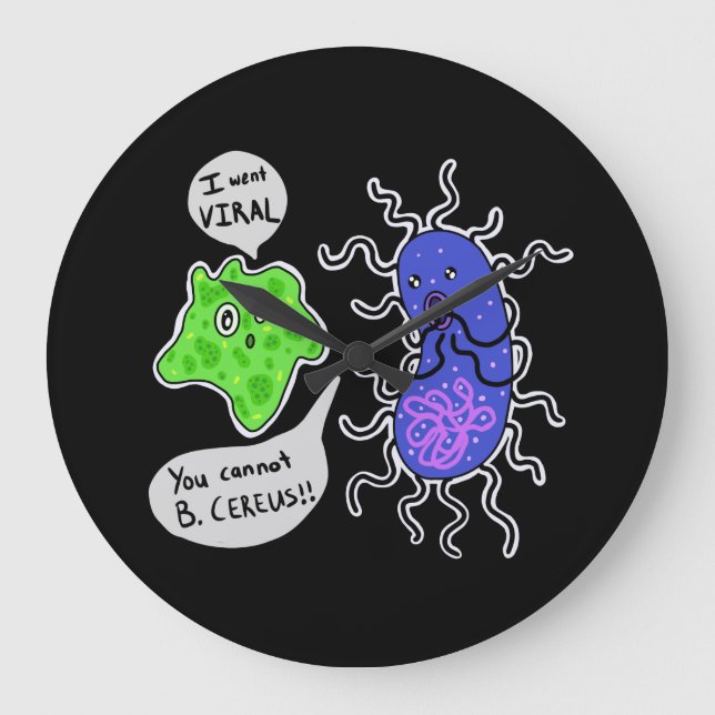 Viral Microbes Stor Klocka (Framsida)