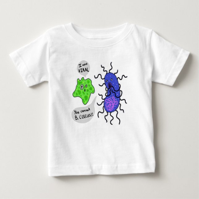 Viral Microbes T Shirt (Framsida)