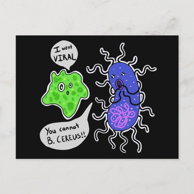 Viral Microbes Vykort (Framsida)