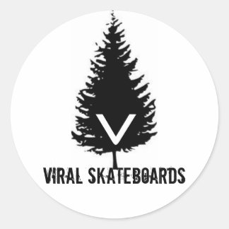 ViralLogoSticker Runt Klistermärke