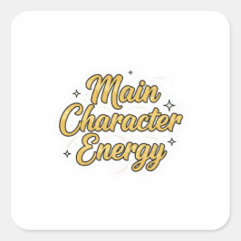 ViralVibes Collection Fyrkantigt Klistermärke