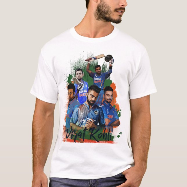 Virat Kohli konst T Shirt (Framsida)