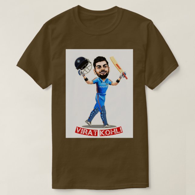 Virat Kohli Sticker T Shirt (Design framsida)