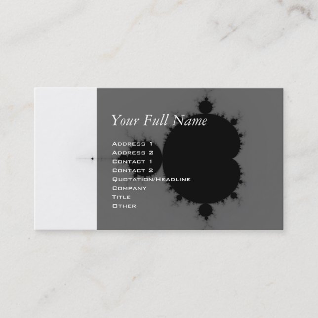 Viratarupa - Fractal Art Visitkort (Framsida)