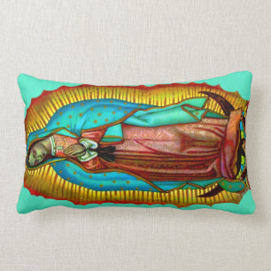 Virgen de Guadalupe Almohada oracion Salve Regina Lumbarkudde
