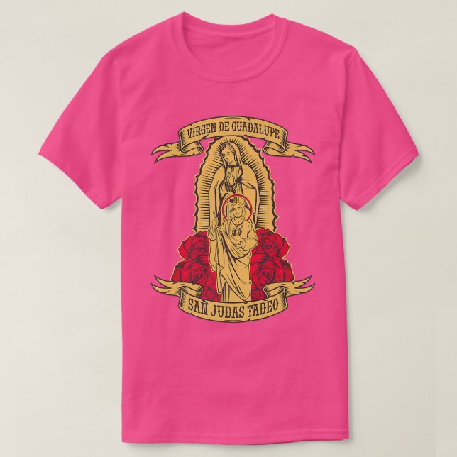 Virgen de Guadalupe con San Judas Tadeo  T Shirt (Design framsida)