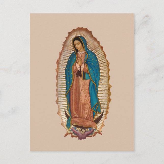 Virgen de Guadalupe Helg Vykort (Framsida)