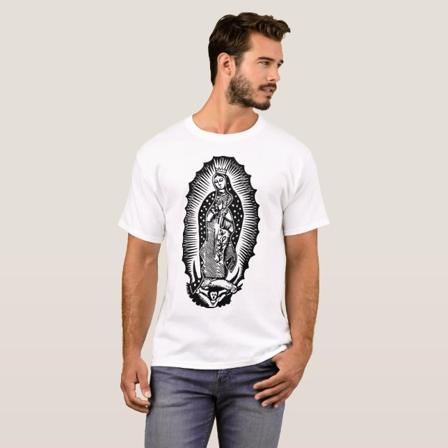 Virgen De Guadalupe illustrationT-tröja Tröja (Hel framsida)
