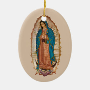 Virgen de Guadalupe Julgransprydnad Keramik